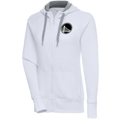 NBA Golden State Warriors Antigua Women's Brushed Metallic Victory Full-Zip Hoodie - White discount