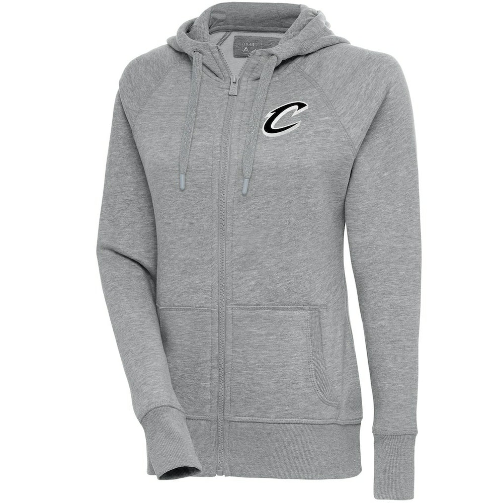 NBA Cleveland Cavaliers Antigua Women's Brushed Metallic Victory Full-Zip Hoodie - Heather Gray outlet