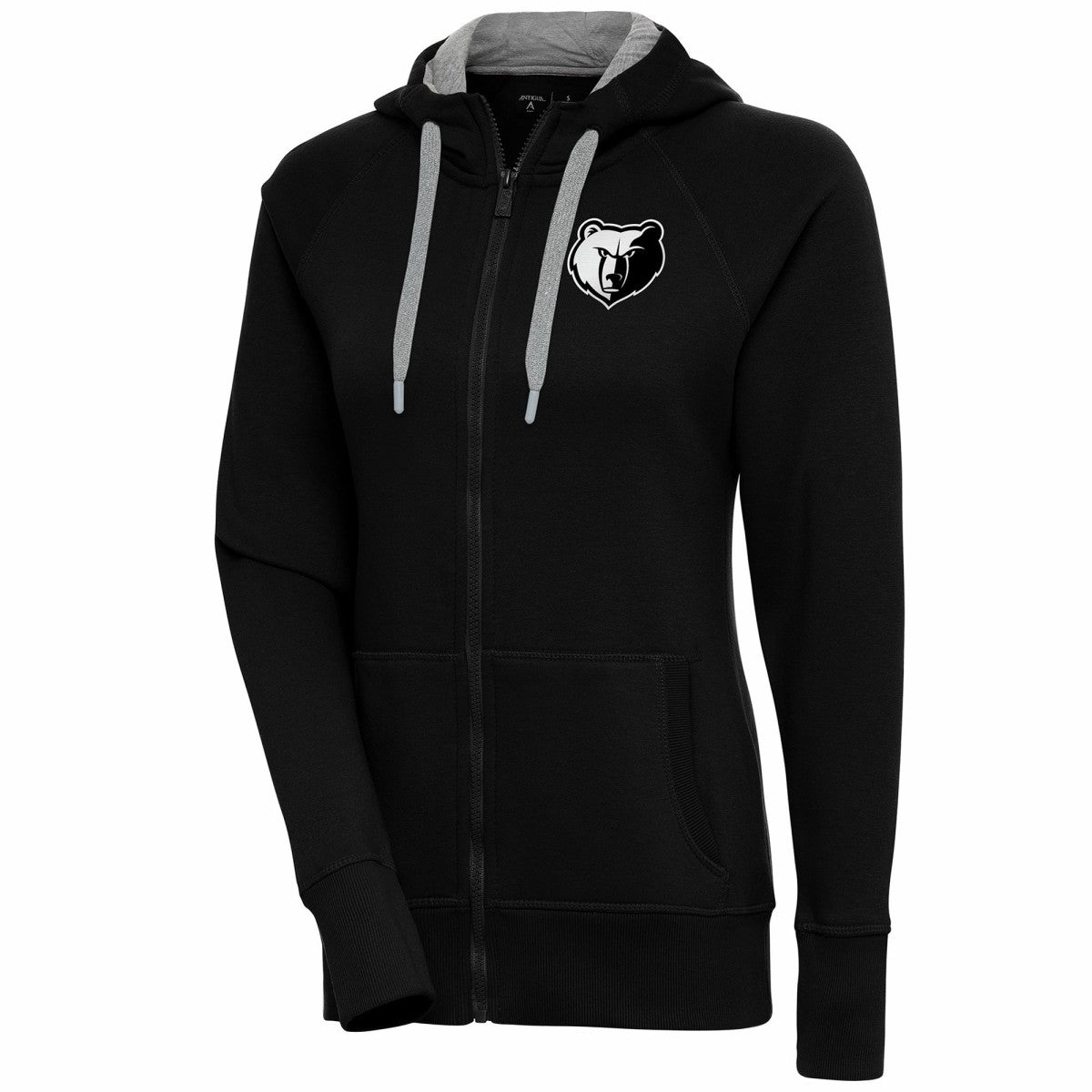 NBA Memphis Grizzlies Antigua Women's Brushed Metallic Victory Full-Zip Hoodie - Black shop
