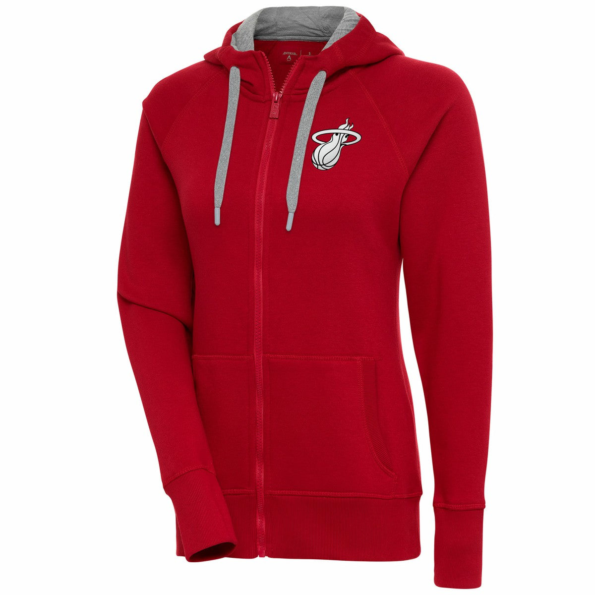 NBA Miami Heat Antigua Women's Brushed Metallic Victory Full-Zip Hoodie - Red outlet