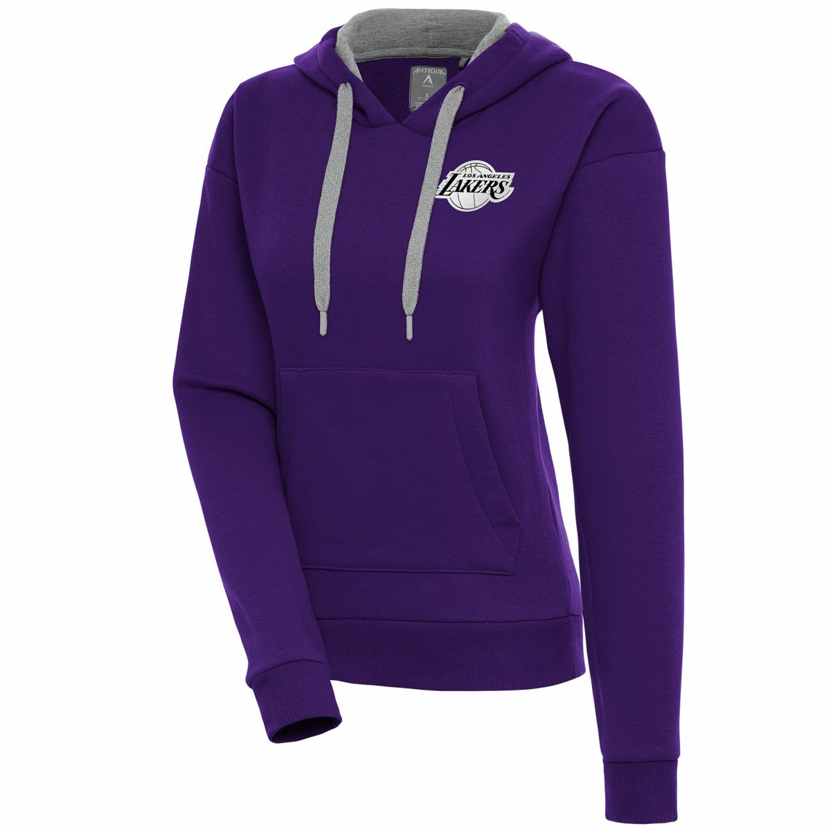NBA Los Angeles Lakers Antigua Women's Brushed Metallic Victory Pullover Hoodie - Purple online