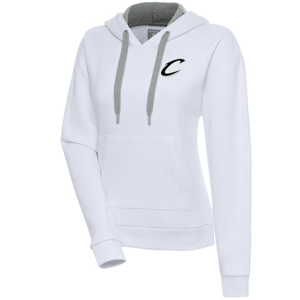 NBA Cleveland Cavaliers Antigua Women's Brushed Metallic Victory Pullover Hoodie - White sale