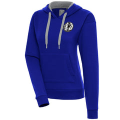 NBA Dallas Mavericks Antigua Women's Brushed Metallic Victory Pullover Hoodie - Blue for sale