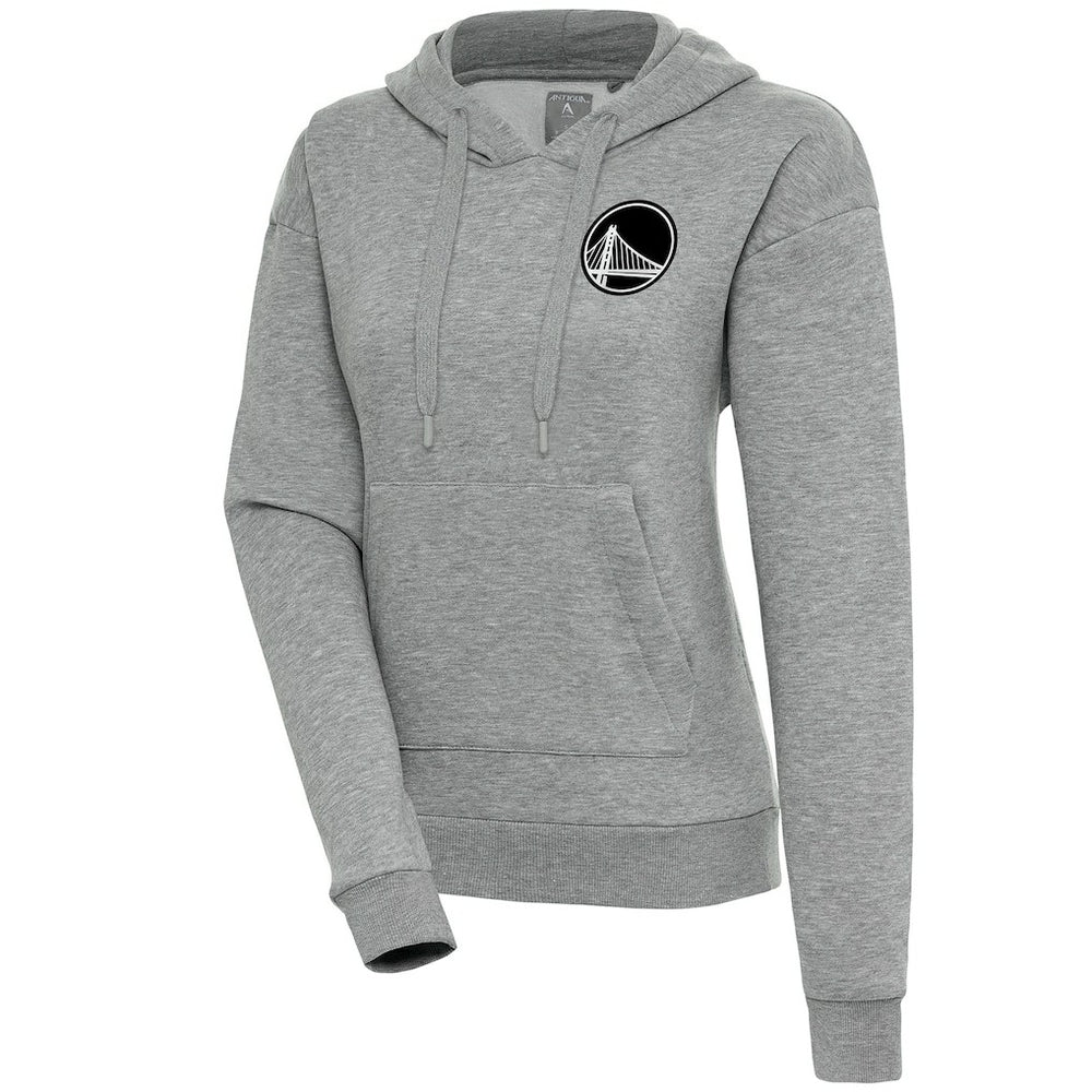 NBA Golden State Warriors Antigua Women's Brushed Metallic Victory Pullover Hoodie - Heather Gray on sale