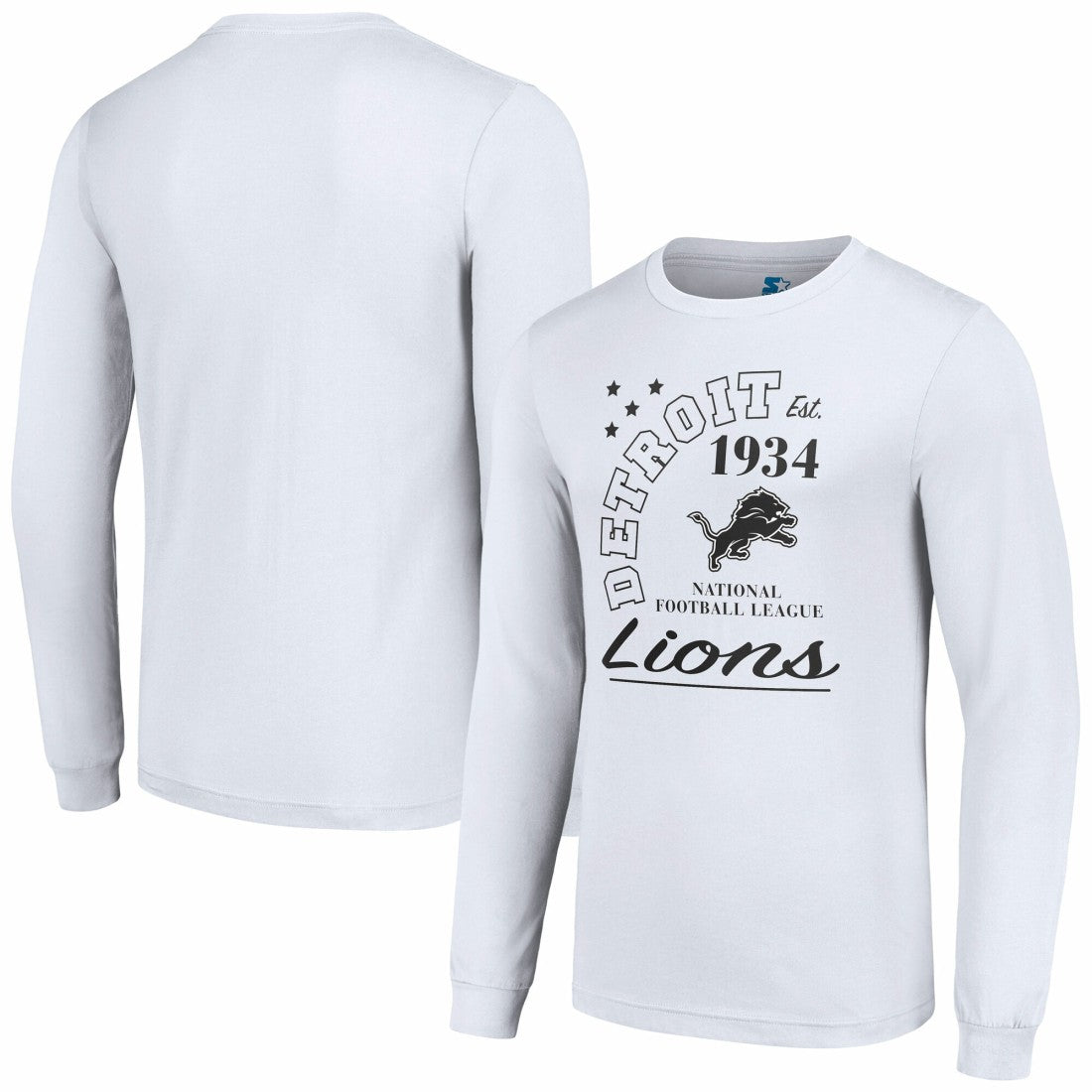Starter Arch City Long Sleeve T-Shirt - Detroit Lions