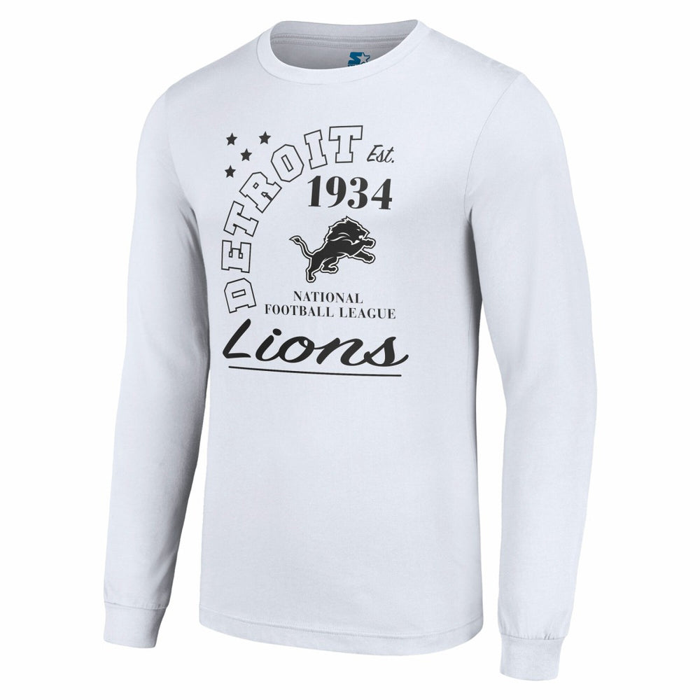 Starter Arch City Long Sleeve T-Shirt - Detroit Lions