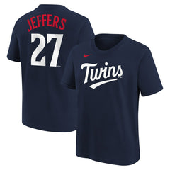 MLB Ryan Jeffers Minnesota Twins Nike Youth Name & Number T-Shirt