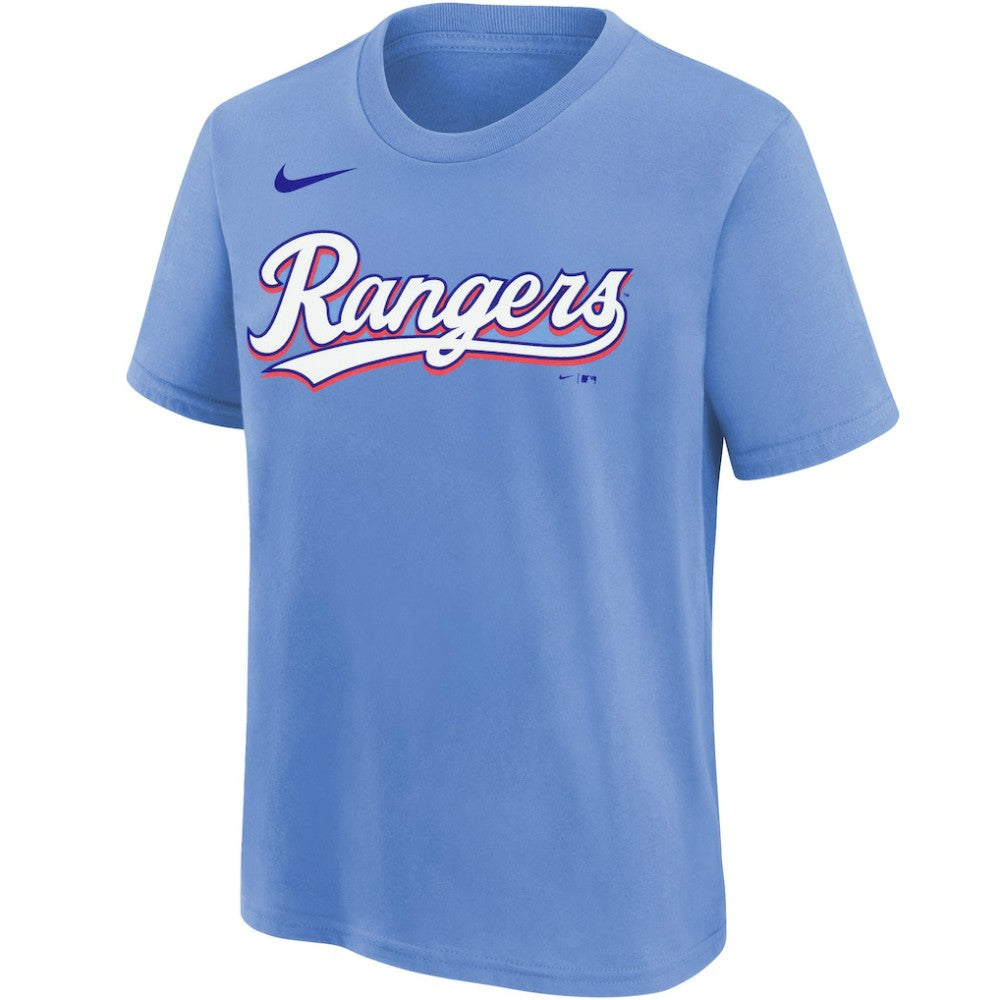 MLB Jose Leclerc Texas Rangers Nike Youth Name & Number T-Shirt