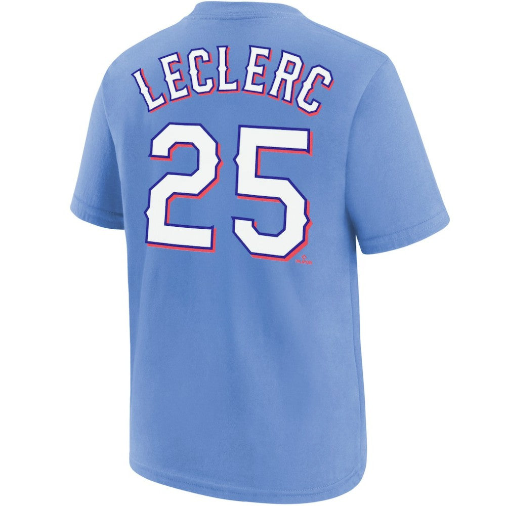 MLB Jose Leclerc Texas Rangers Nike Youth Name & Number T-Shirt
