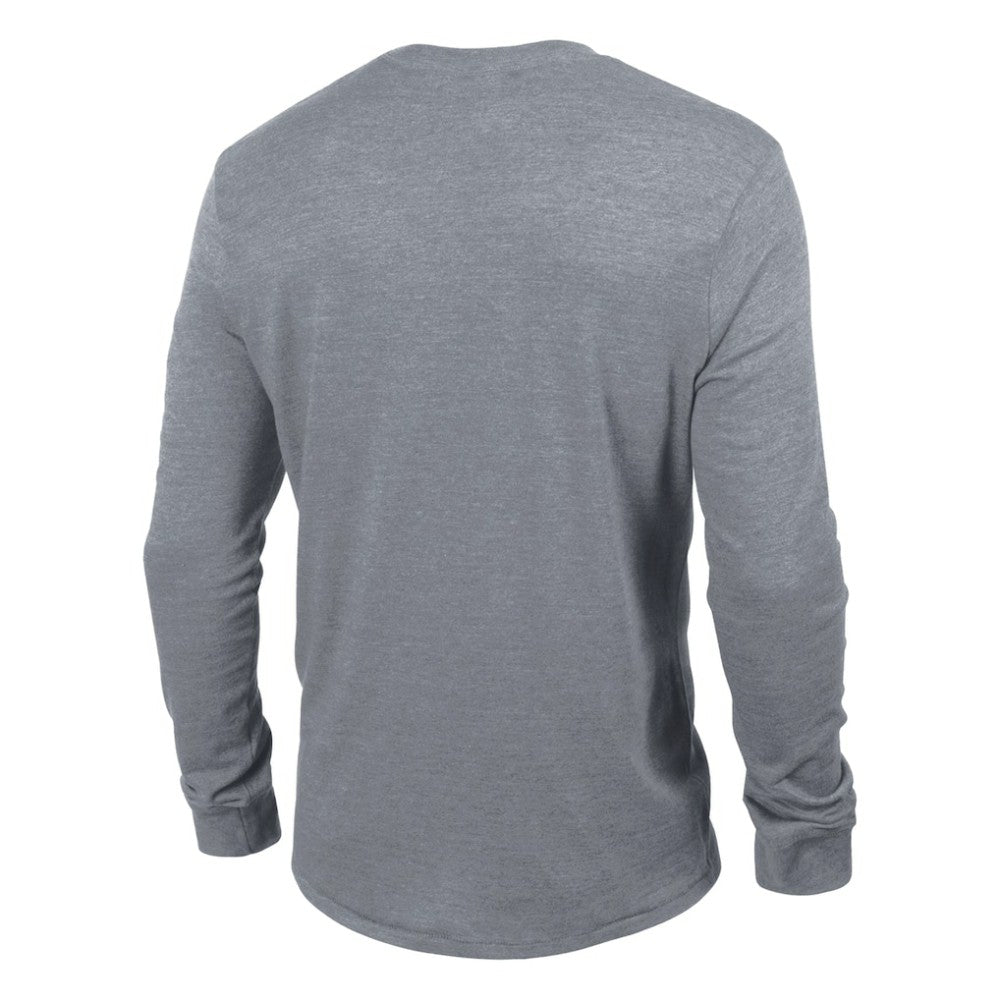 NHL Heather Gray Vegas Golden Knights Champion Tri-Blend Dual-Stripe Long Sleeve T-Shirt