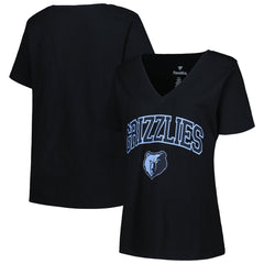 NBA Memphis Grizzlies Profile Women's Plus Size Arch Over Logo V-Neck T-Shirt