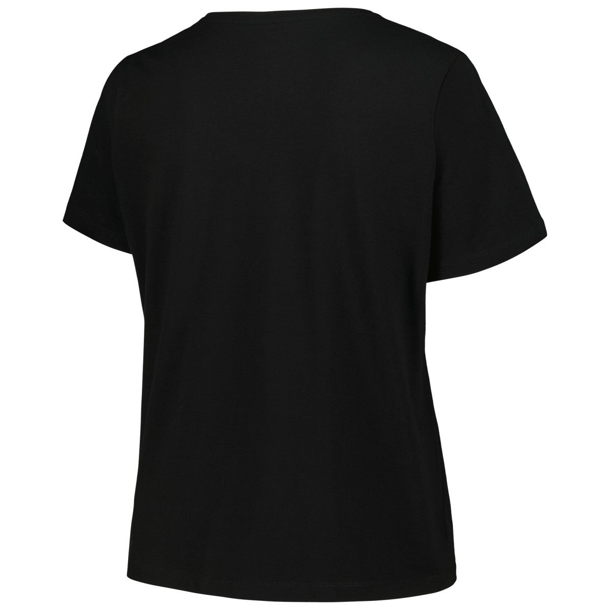 NBA Milwaukee Bucks Profile Women's Plus Size Arch Over Logo V-Neck T-Shirt