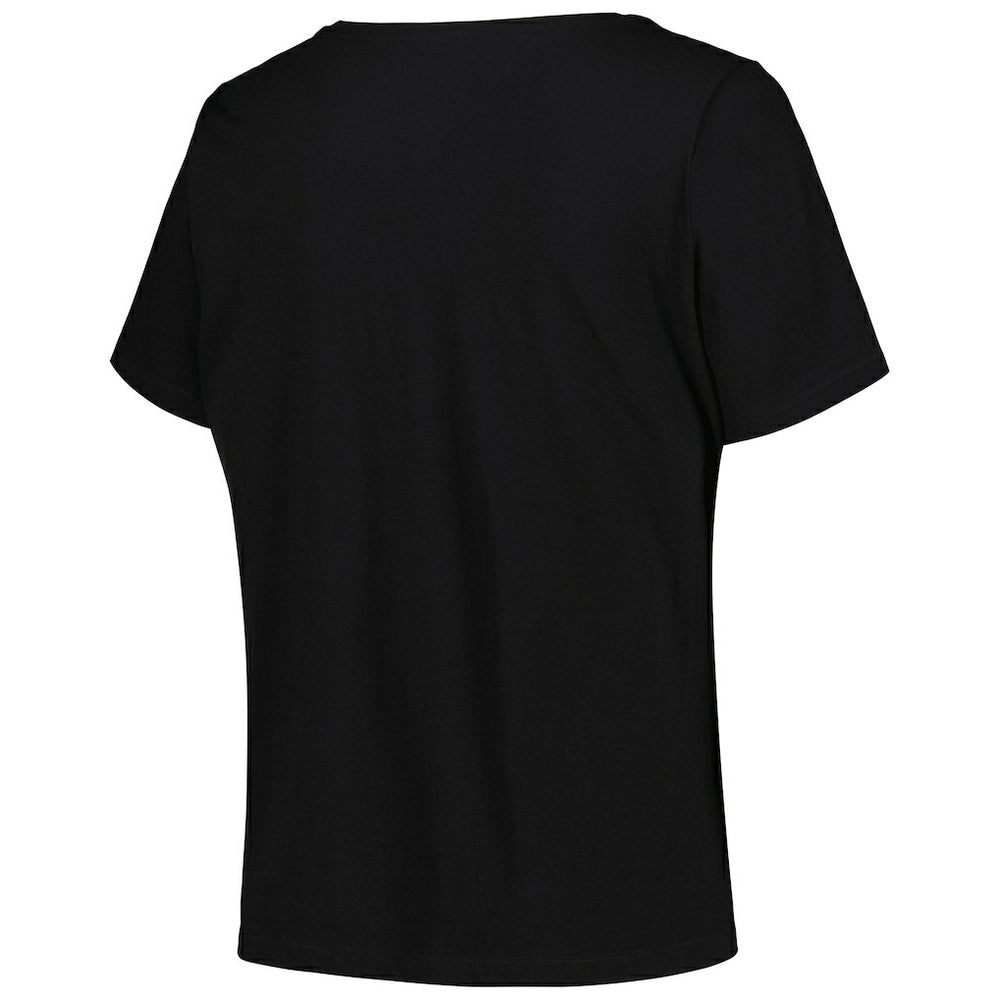 NBA Golden State Warriors Profile Women's Plus Size Arch Over Logo V-Neck T-Shirt sale
