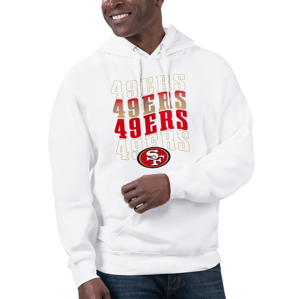 Starter Unisex Name Drop Logo Pullover Hoodie - San Francisco 49ers
