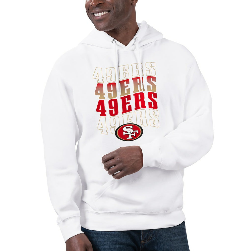 Starter Unisex Name Drop Logo Pullover Hoodie - San Francisco 49ers