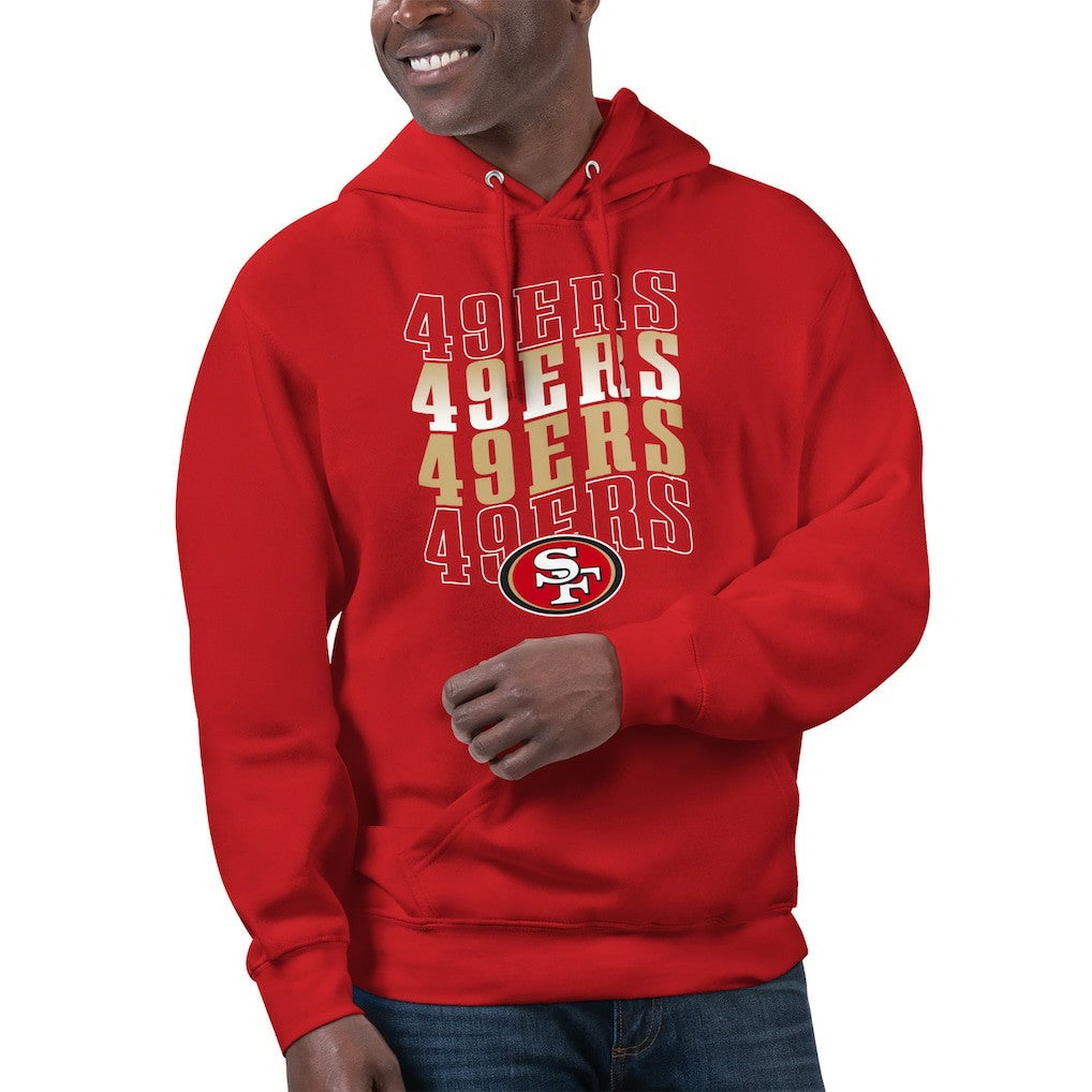 Starter Unisex Name Drop Logo Pullover Hoodie - San Francisco 49ers