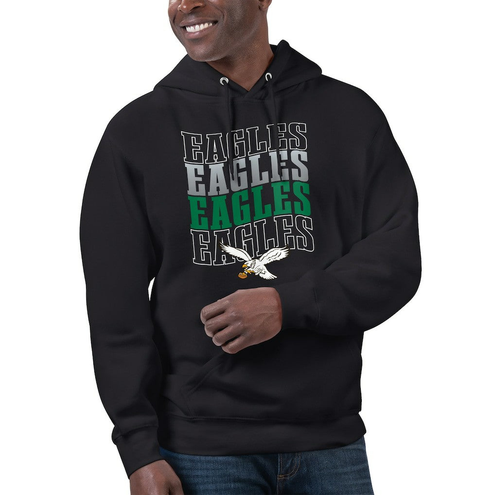 Starter Unisex Throwback Name Drop Pullover Hoodie - Philadelphia Eagles