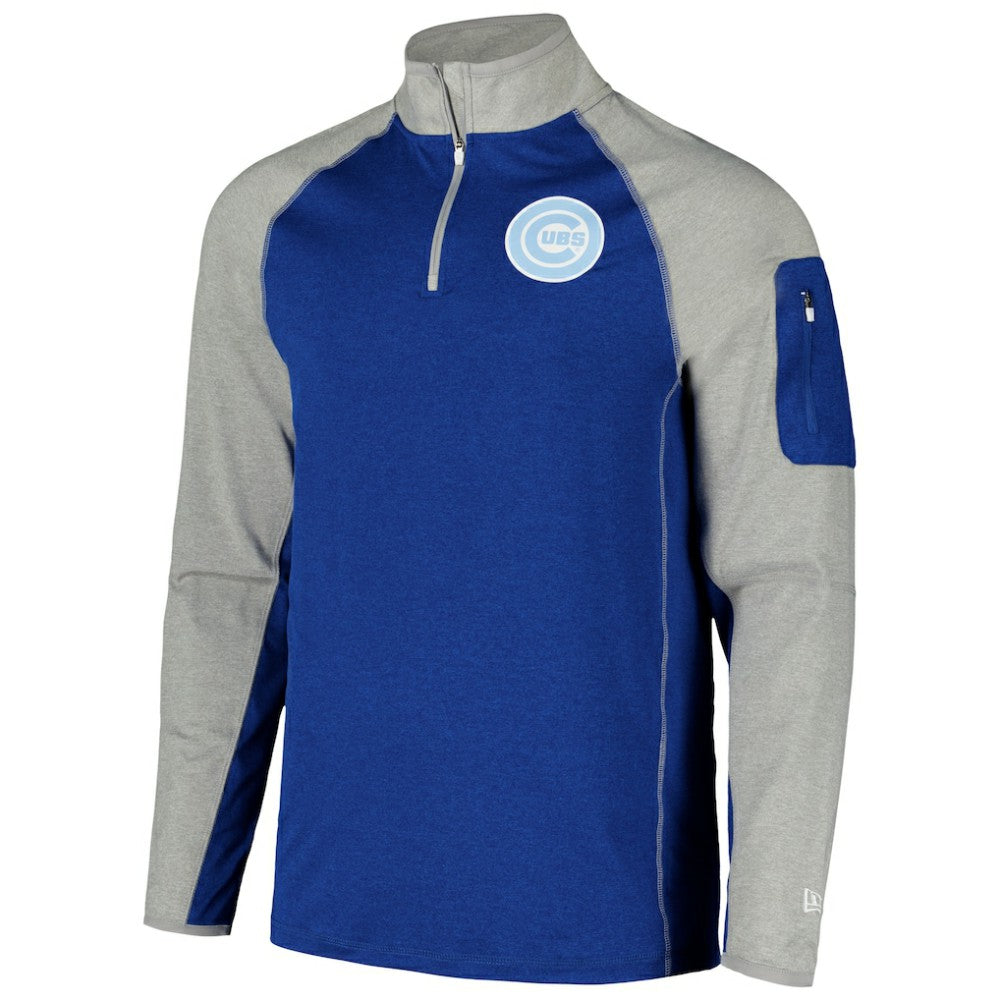 MLB Chicago Cubs New Era Father's Day Raglan Quarter-Zip Top