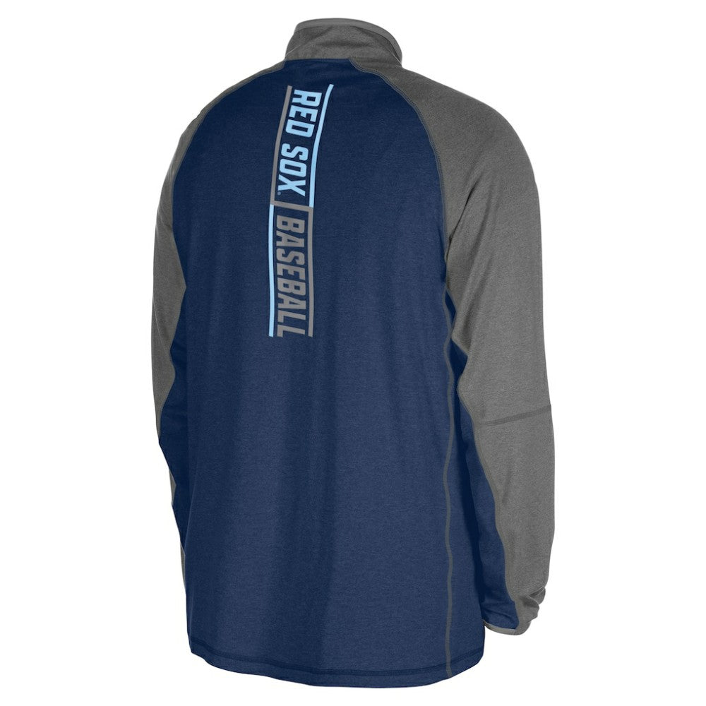 MLB Boston Red Sox New Era Father's Day Raglan Quarter-Zip Top