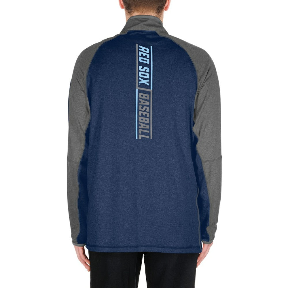 MLB Boston Red Sox New Era Father's Day Raglan Quarter-Zip Top