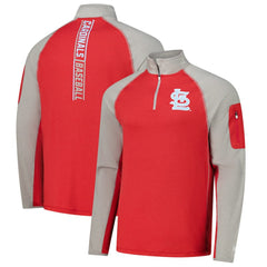 MLB St. Louis Cardinals New Era Father's Day Raglan Quarter-Zip Top
