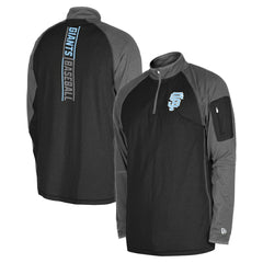 MLB San Francisco Giants New Era Father's Day Raglan Quarter-Zip Top