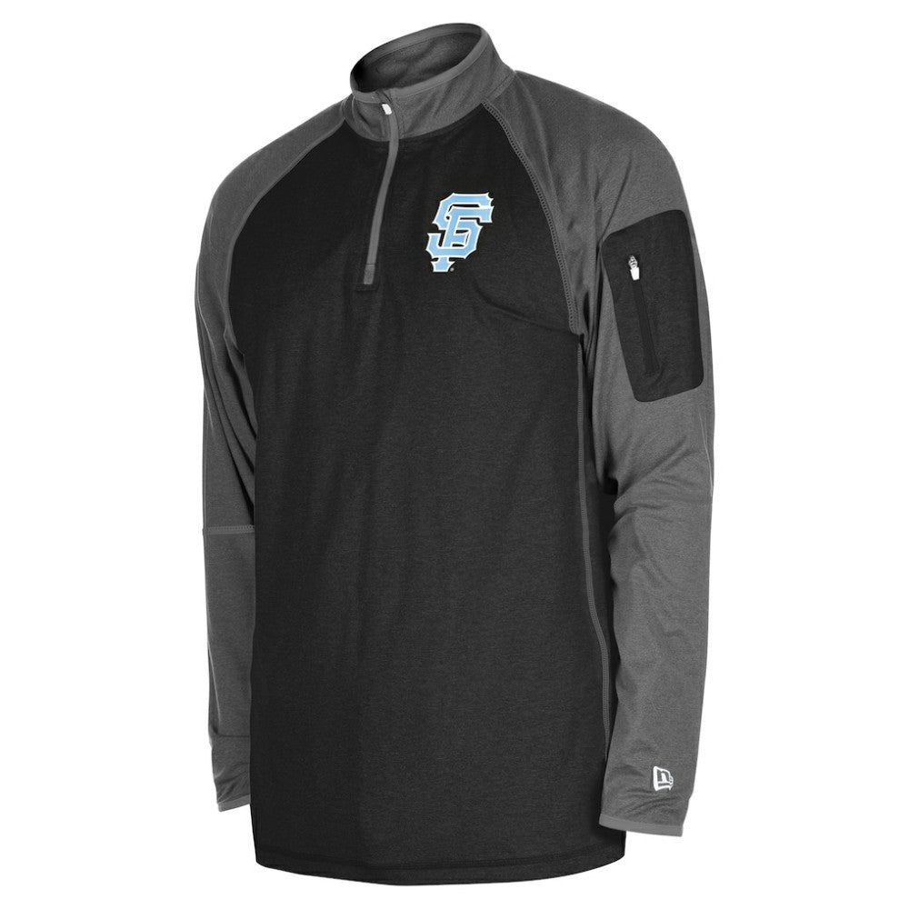 MLB San Francisco Giants New Era Father's Day Raglan Quarter-Zip Top
