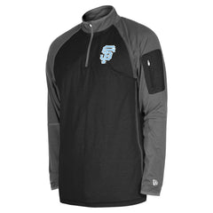 MLB San Francisco Giants New Era Father's Day Raglan Quarter-Zip Top