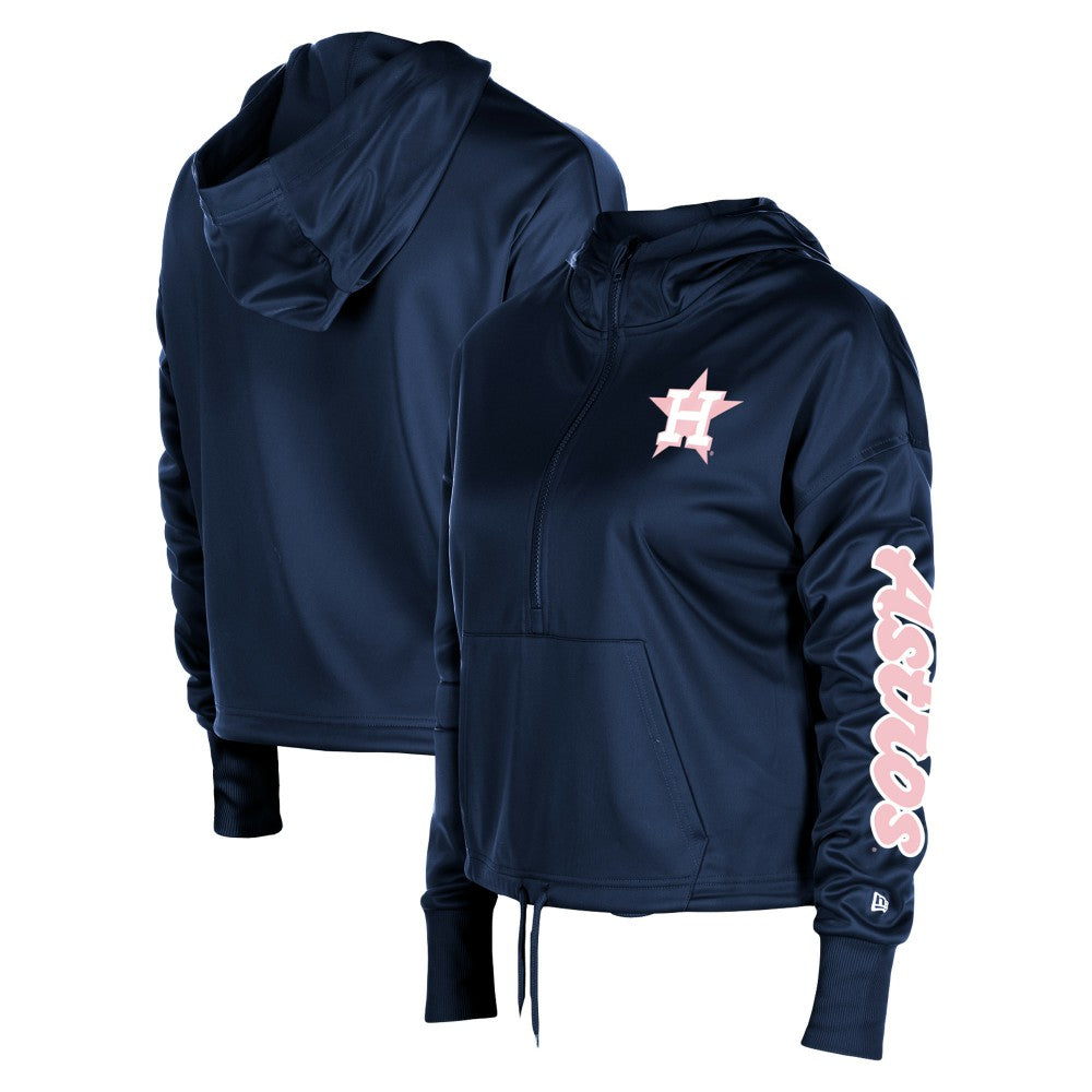 MLB Houston Astros New Era Women's Half-Zip Hoodie