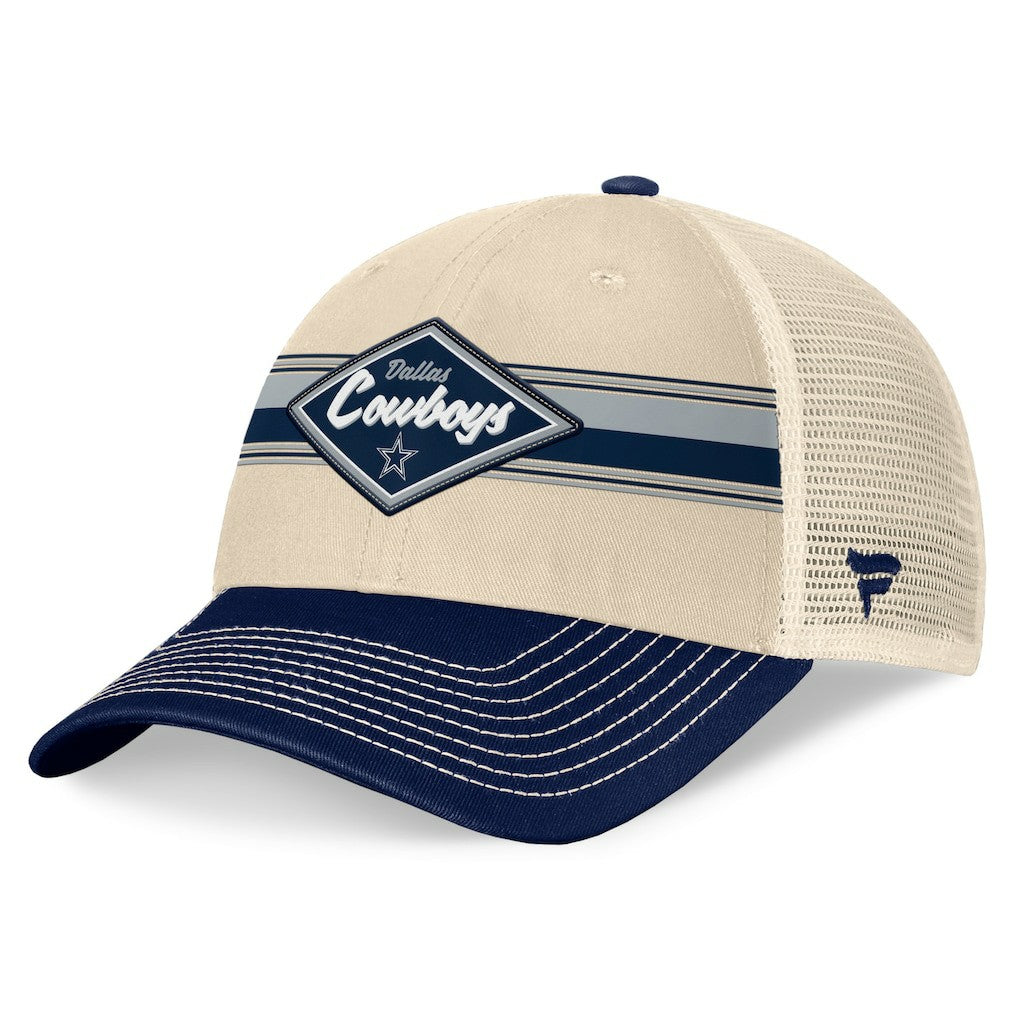 Fundamentals Diamond Stripes Trucker Adjustable Hat - Dallas Cowboys