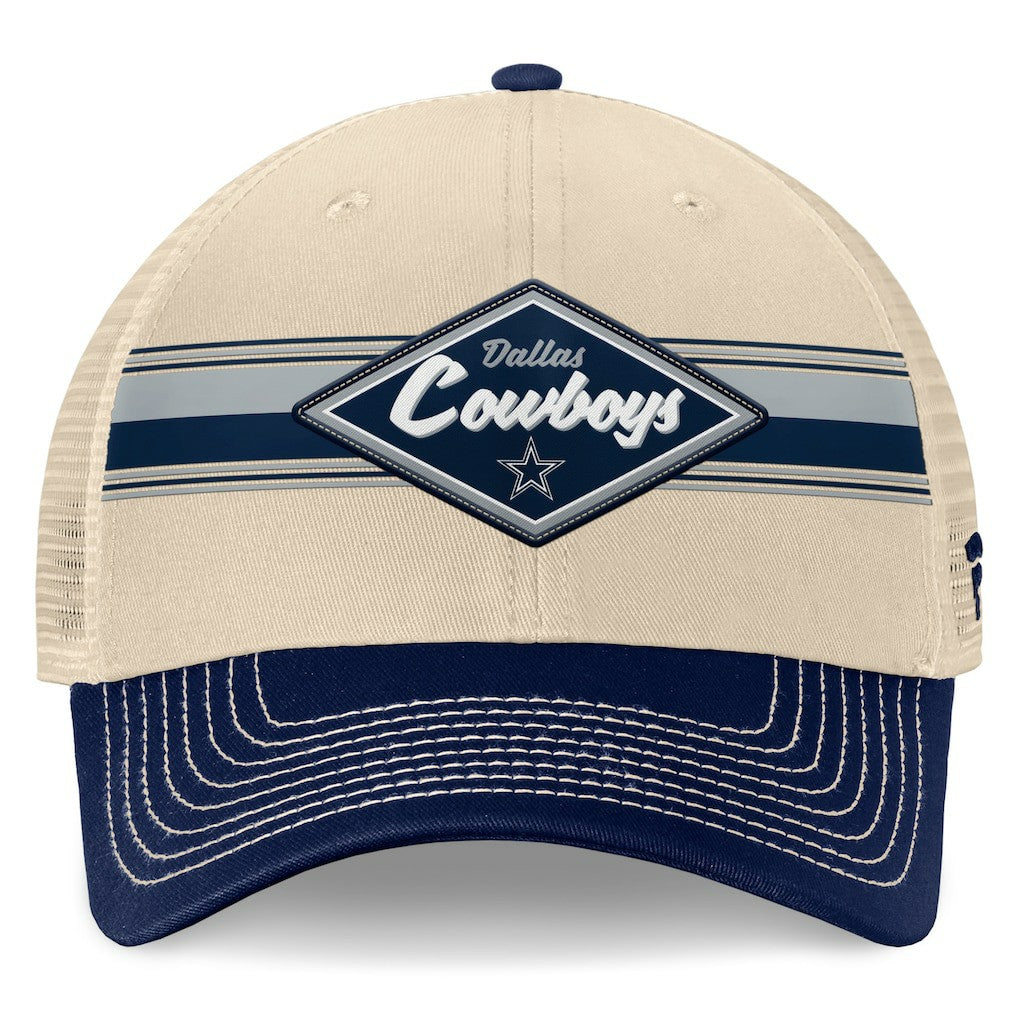 Fundamentals Diamond Stripes Trucker Adjustable Hat - Dallas Cowboys