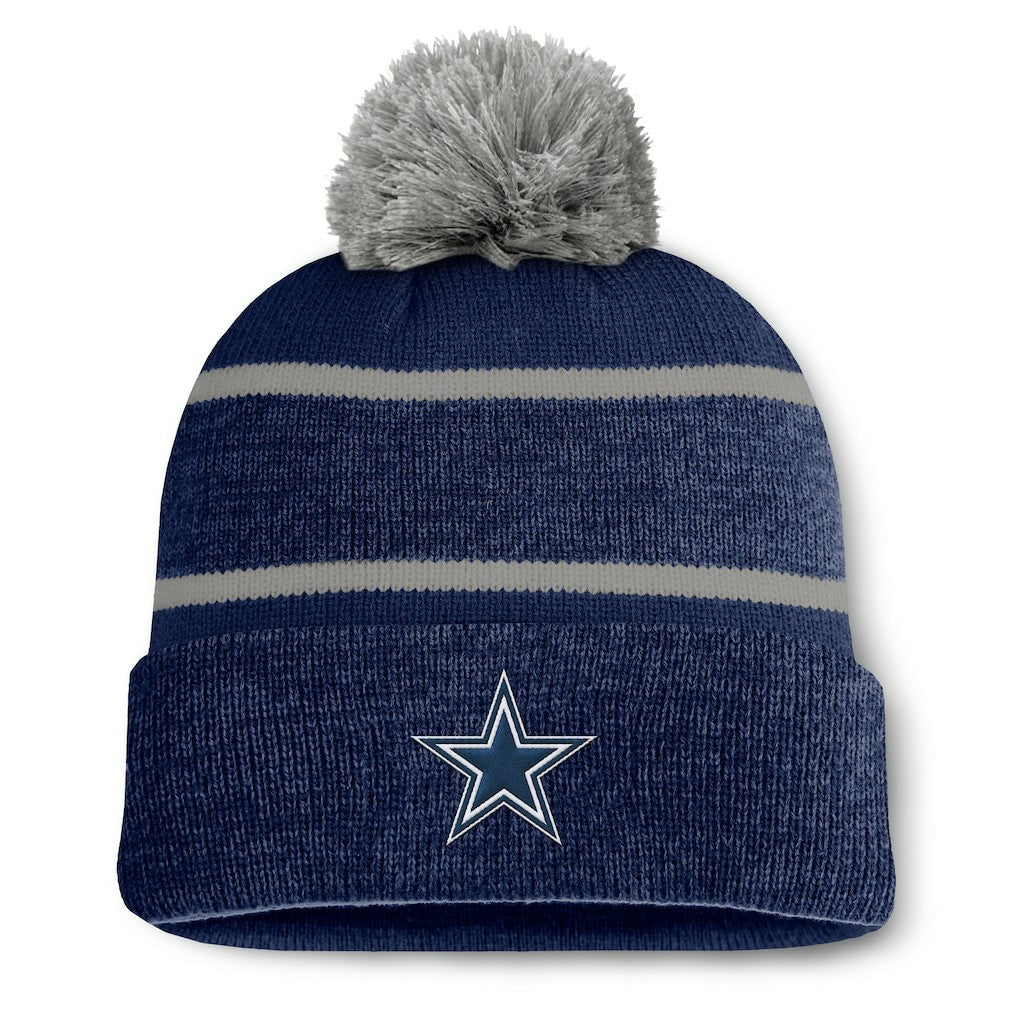 Fundamentals Holding Cuffed Knit Hat with Pom - Dallas Cowboys