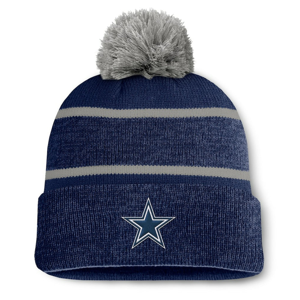 Fundamentals Holding Cuffed Knit Hat with Pom - Dallas Cowboys