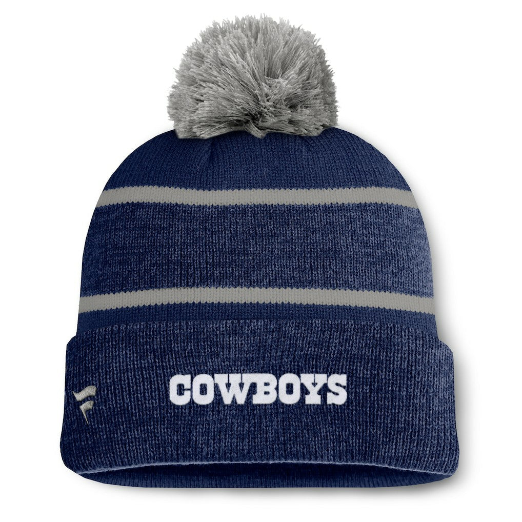 Fundamentals Holding Cuffed Knit Hat with Pom - Dallas Cowboys