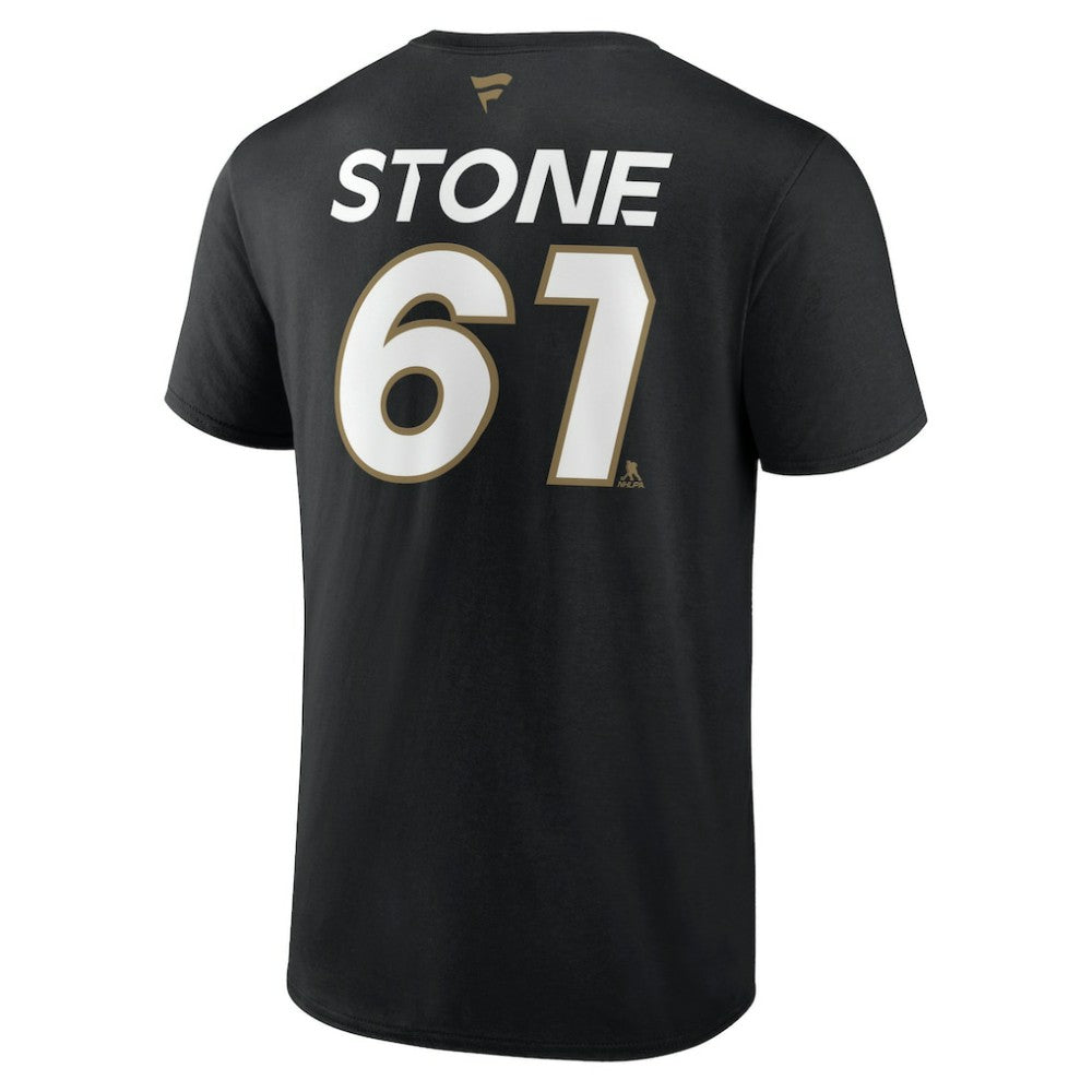NHL Black Mark Stone Vegas Golden Knights Fanatics  Authentic Pro Prime Name & Number T-Shirt