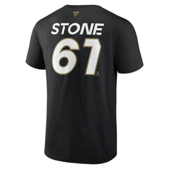 NHL Black Mark Stone Vegas Golden Knights Fanatics  Authentic Pro Prime Name & Number T-Shirt