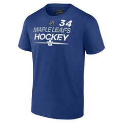 NHL Blue Auston Matthews Toronto Maple Leafs Fanatics  Authentic Pro Prime Name & Number T-Shirt