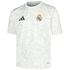 Real Madrid Youth 2024/25 Pre-Match Top - Adidas White