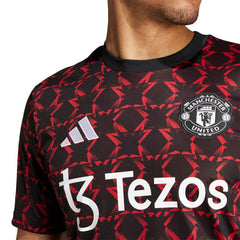 Manchester United 2024/25 Pre-Match Top - Adidas Black