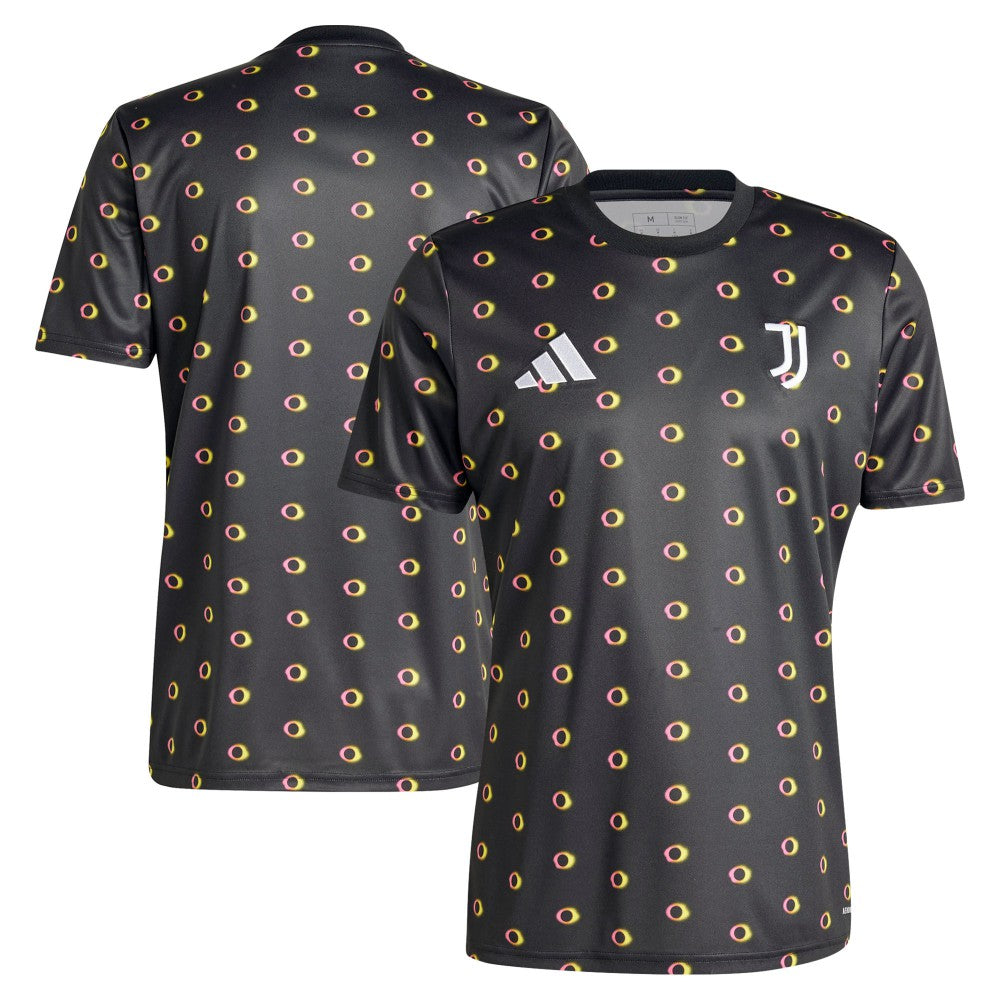 Juventus 2024/25 Slim Fit Pre-Match Top - Adidas Black