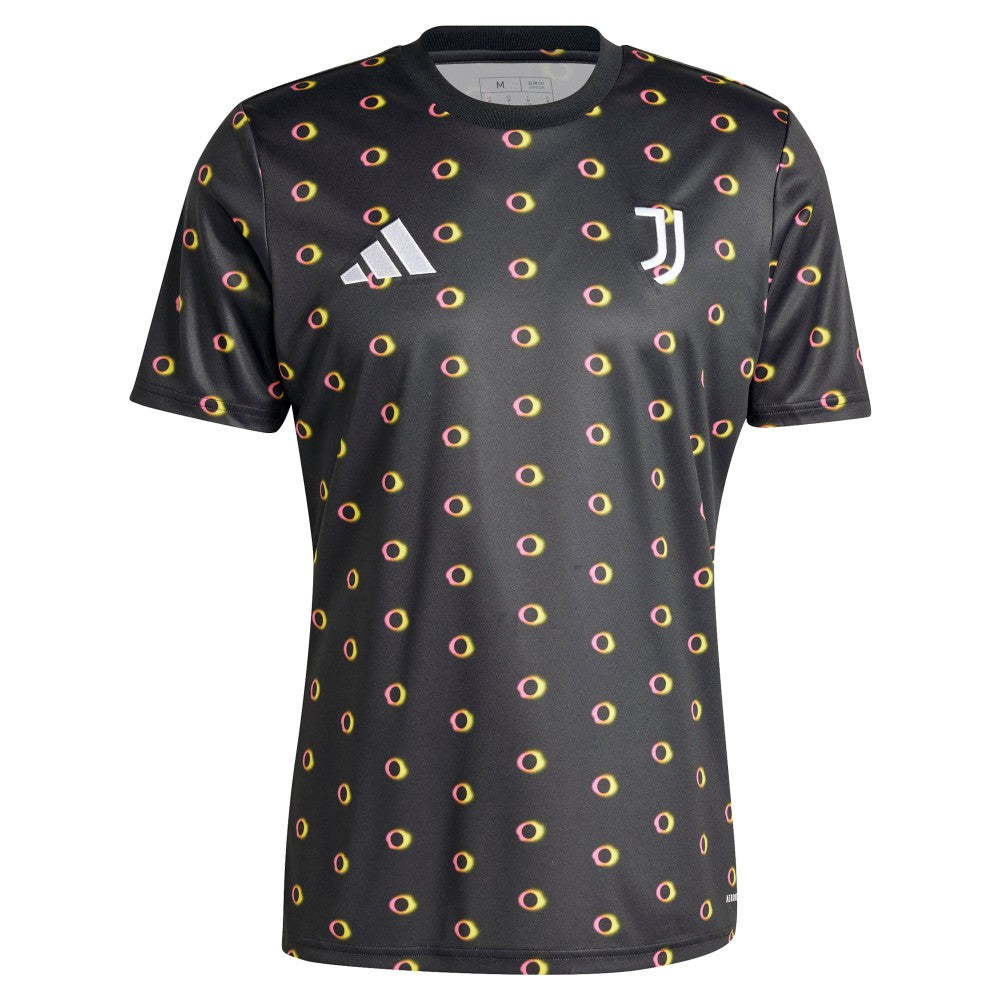Juventus 2024/25 Slim Fit Pre-Match Top - Adidas Black