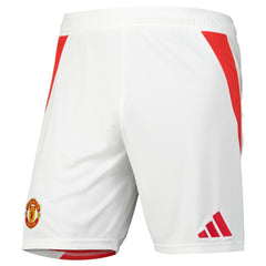 Manchester United 2024/25 Home Replica AEROREADY Shorts - Adidas White