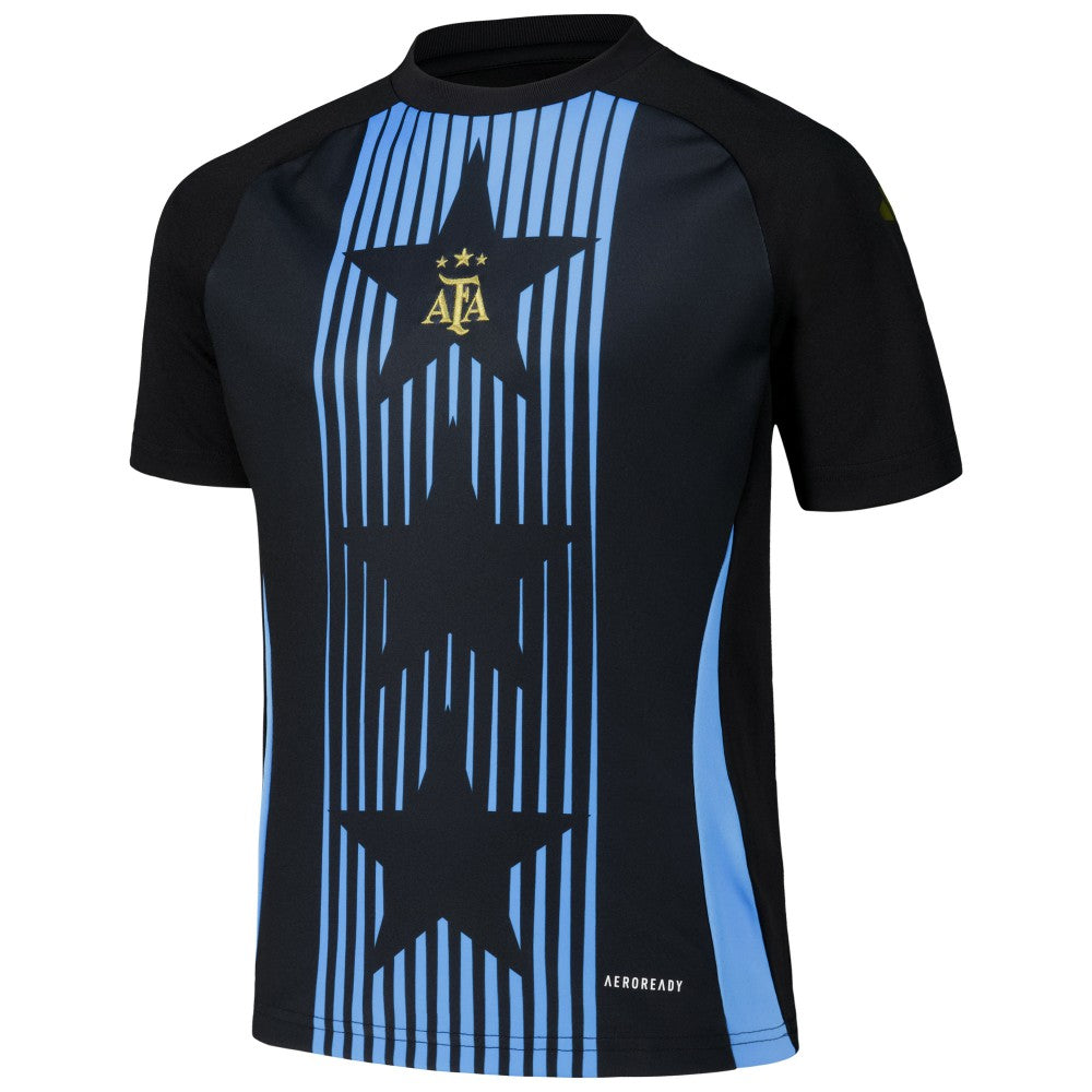 Argentina National Team Youth 2024 Pre-Match Top - Adidas Black