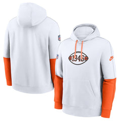 Throwback Logo Club Tri-Blend Pullover Hoodie - Cleveland Browns