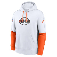 Throwback Logo Club Tri-Blend Pullover Hoodie - Cleveland Browns