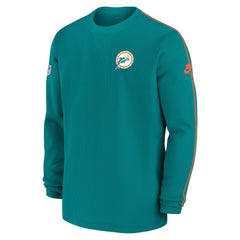 Alternate Logo Coach Long Sleeve Top - Miami Dolphins