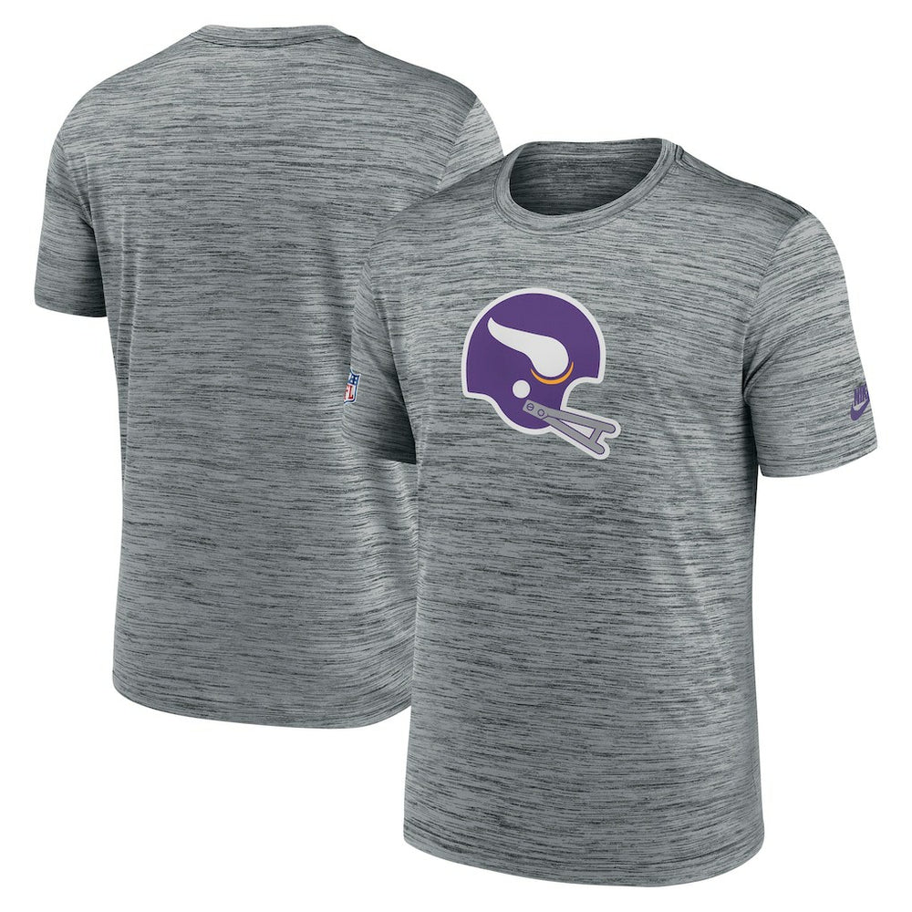 Sideline Velocity Throwback Logo Dri-FIT T-Shirt - Minnesota Vikings