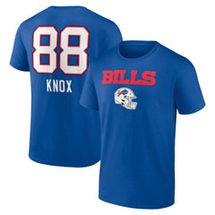 Dawson Knox  Team Wordmark Player Name & Number T-Shirt - Buffalo Bills
