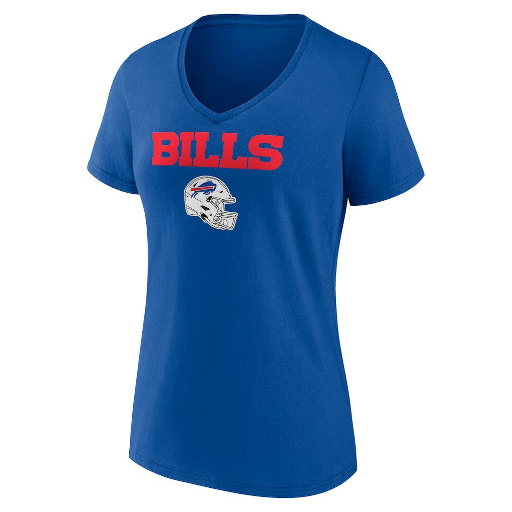 Dawson Knox  Women's Team Wordmark Player Name & Number V-Neck T-Shirt - Buffalo Bills
