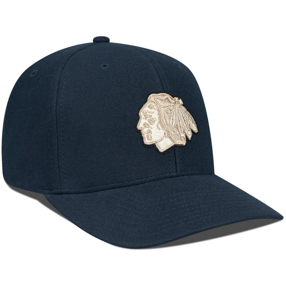 NHL Black Chicago Blackhawks Levelwear Fusion Lefty Hat
